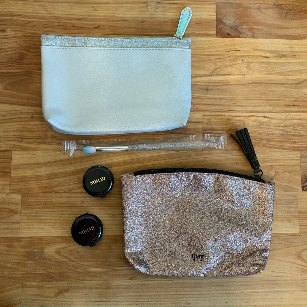 Ipsy Cosmetic Bags, Set of 2 + Samples!